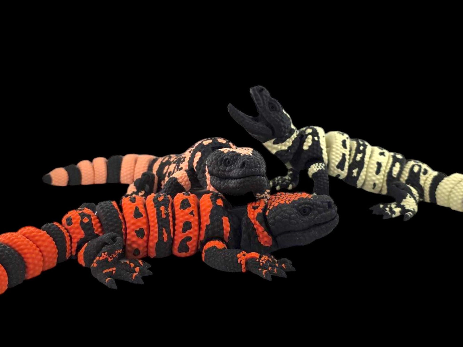 3D Printed Articulated Gila Monster | Fidget Toy | Gift | Stocking Filler | Sensory Toy | Desk Sitter | Decorative Figurine