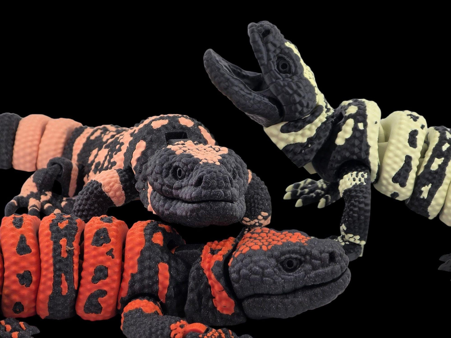 3D Printed Articulated Gila Monster | Fidget Toy | Gift | Stocking Filler | Sensory Toy | Desk Sitter | Decorative Figurine
