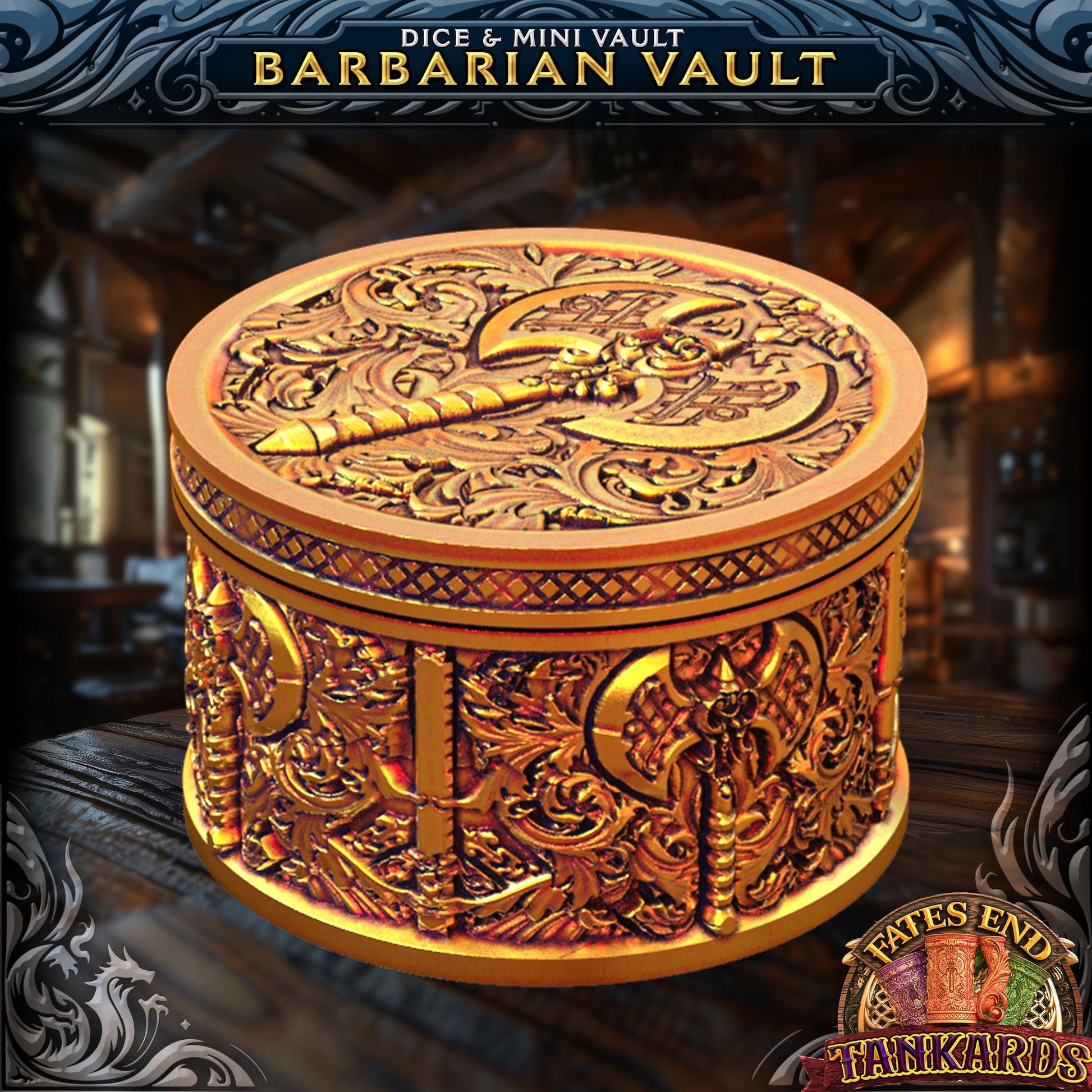 Barbarian Tankard Dice Tower | Dungeons and Dragons | DnD | D&D | RPG Game | Pathfinder | Barbarian Tankard and Dice Tower Combo Any color