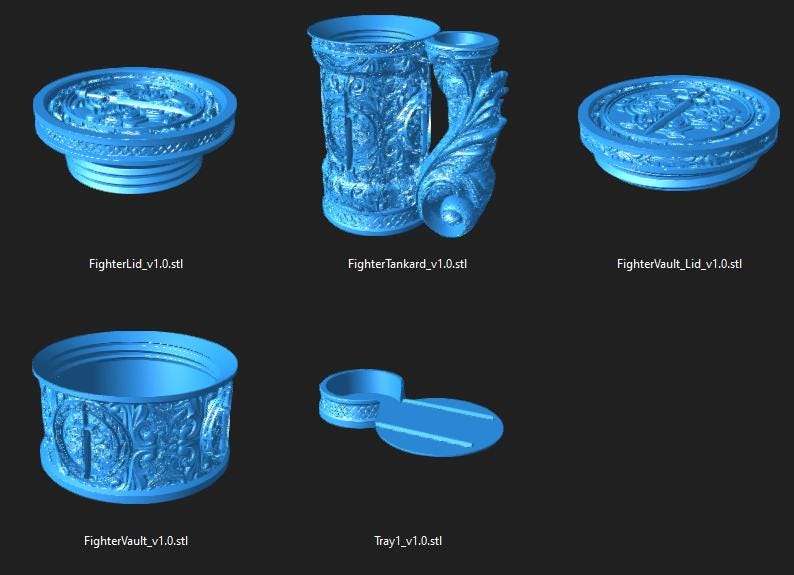 Fighter Tankard Dice Tower | Dungeons and Dragons | DnD | D&D | RPG Game | Pathfinder | Barbarian Tankard and Dice Tower Combo Any color
