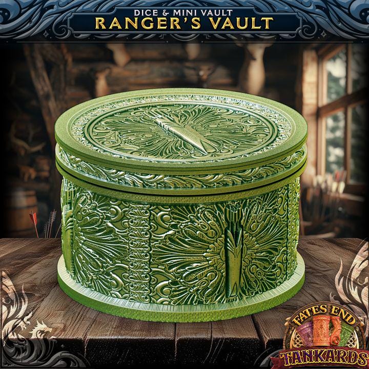Ranger Tankard Dice Tower | Dungeons and Dragons | DnD | D&D | RPG Game | Pathfinder | Barbarian Tankard and Dice Tower Combo Any color
