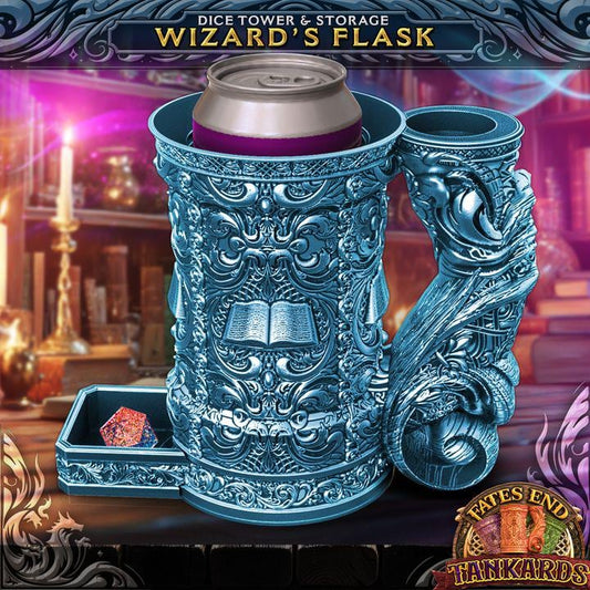 Wizard Tankard Dice Tower | Dungeons and Dragons | DnD | D&D | RPG Game | Pathfinder | Barbarian Tankard and Dice Tower Combo Any color