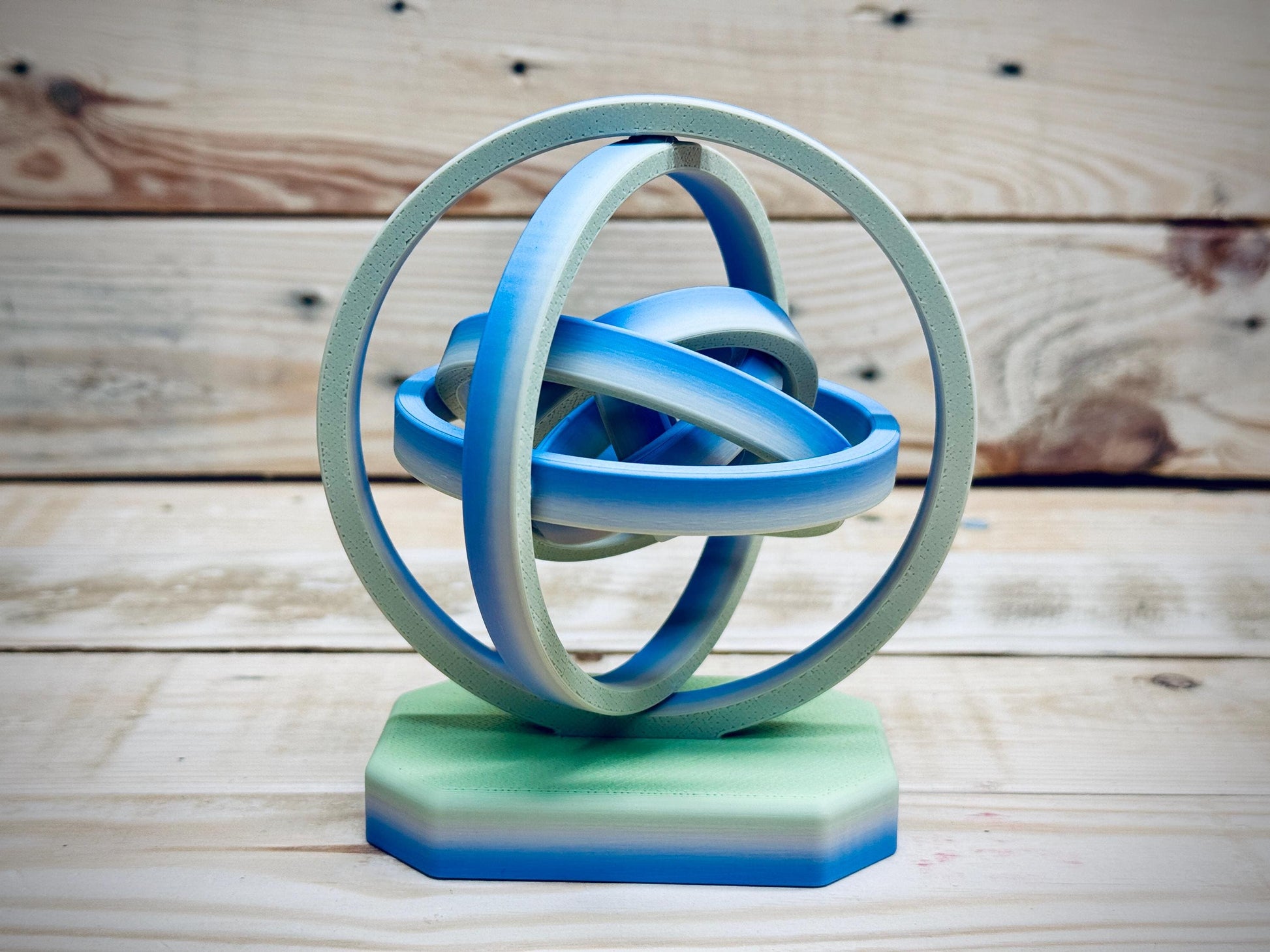 Desktop mini gyro | 3D Printed Kinetic Motion Display