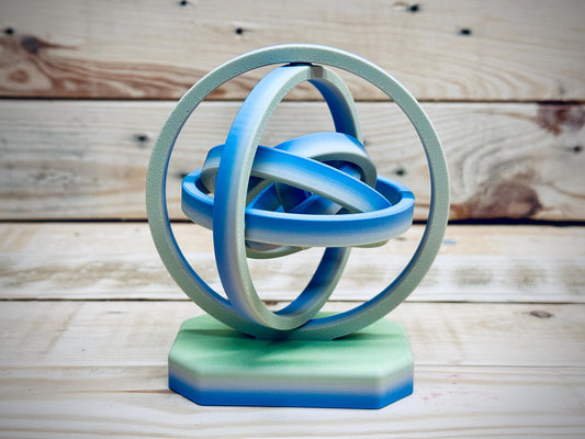 Desktop mini gyro | 3D Printed Kinetic Motion Display