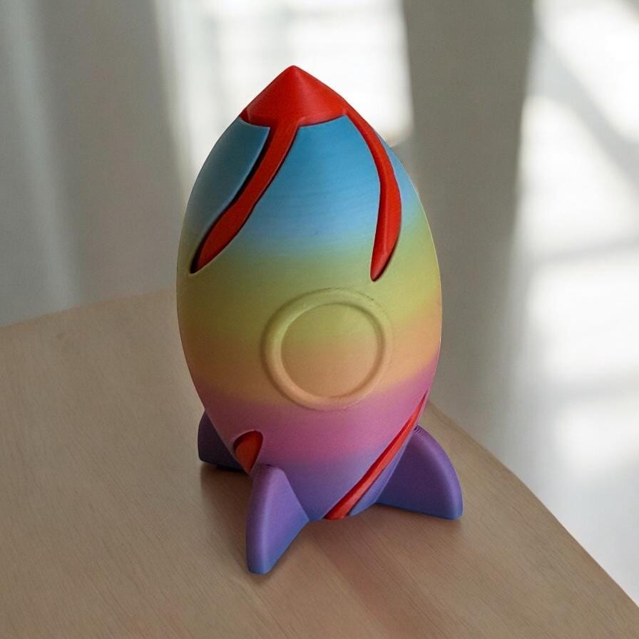 Adorable 3D Printed Rocket Pass through - Perfect Handheld Size! ADHD