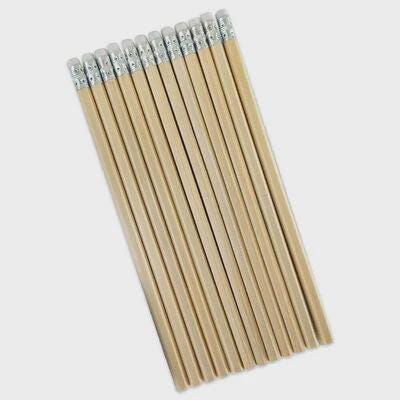 Personalised laser engraved HB wooden pencil hexagonal with eraser party bag filler end of year gift student pupils bag to school stationery