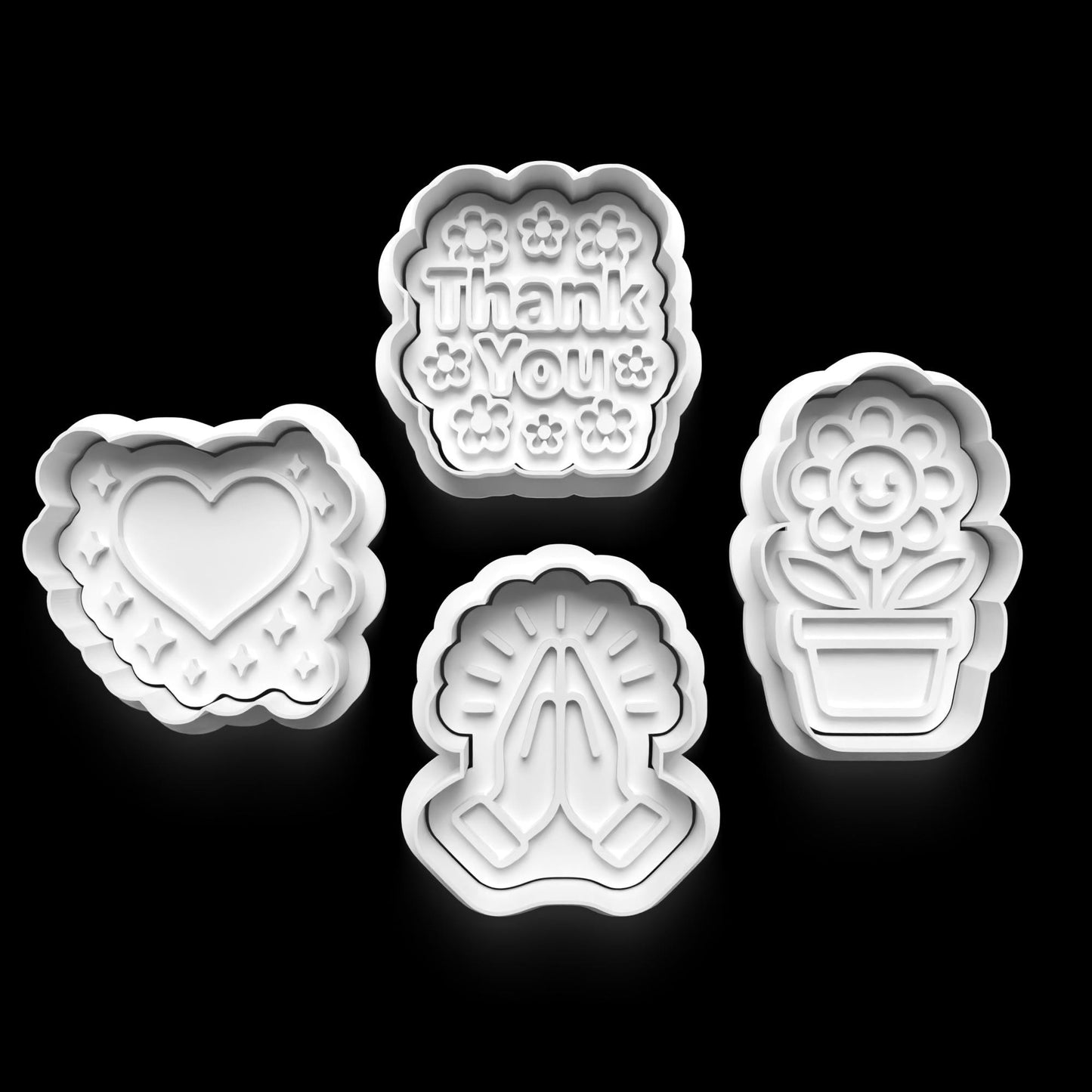 Thank you Cookie Cutter Set – 3D Printed