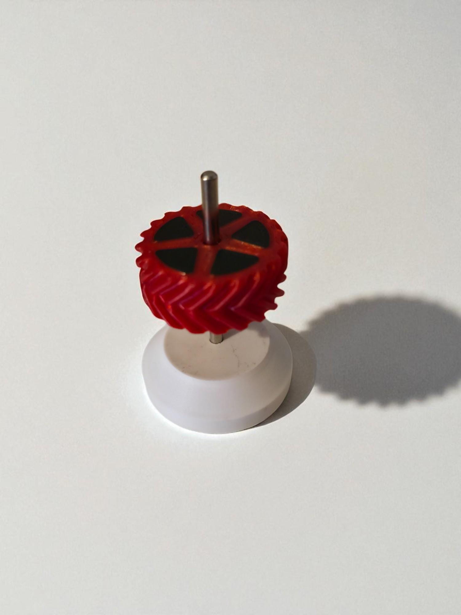 Handmade Magnetic Levitating Revolver design fidget Toy, Spin, Flip Gadget.