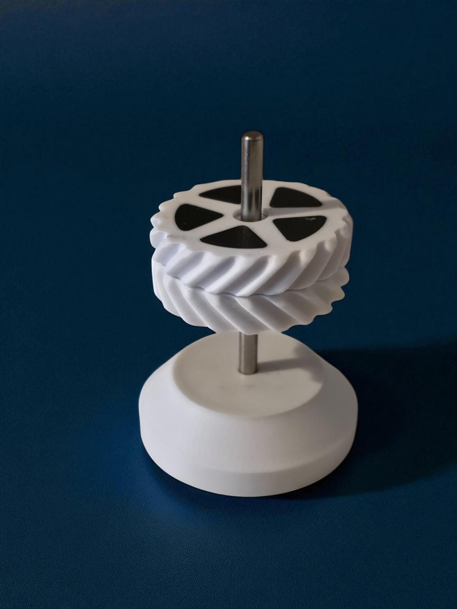 Handmade Magnetic Levitating Revolver design fidget Toy, Spin, Flip Gadget.