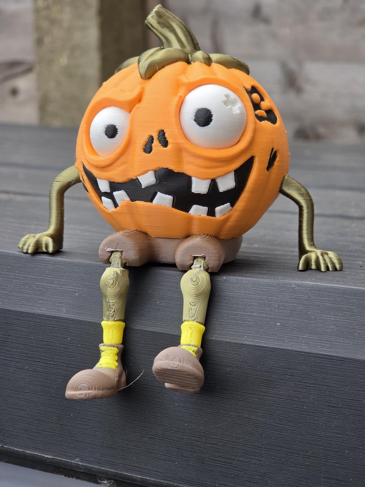 3D Printed Demented Pumpkin – Spooky Halloween Decoration