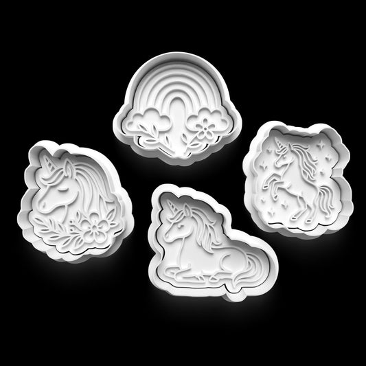 Unicorns Cookie Cutter Set – 3D Printed Perfect for unicorns lovers 0917
