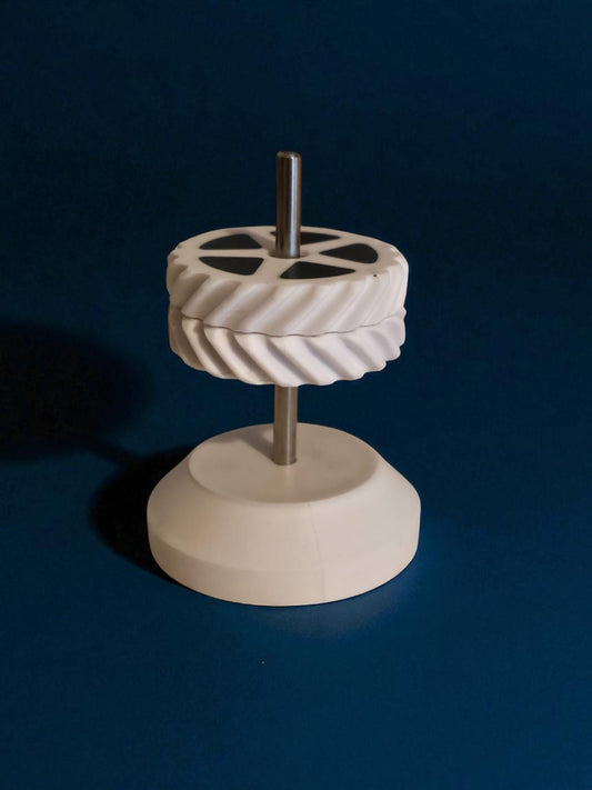 Handmade Magnetic Levitating Revolver design fidget Toy, Spin, Flip Gadget.