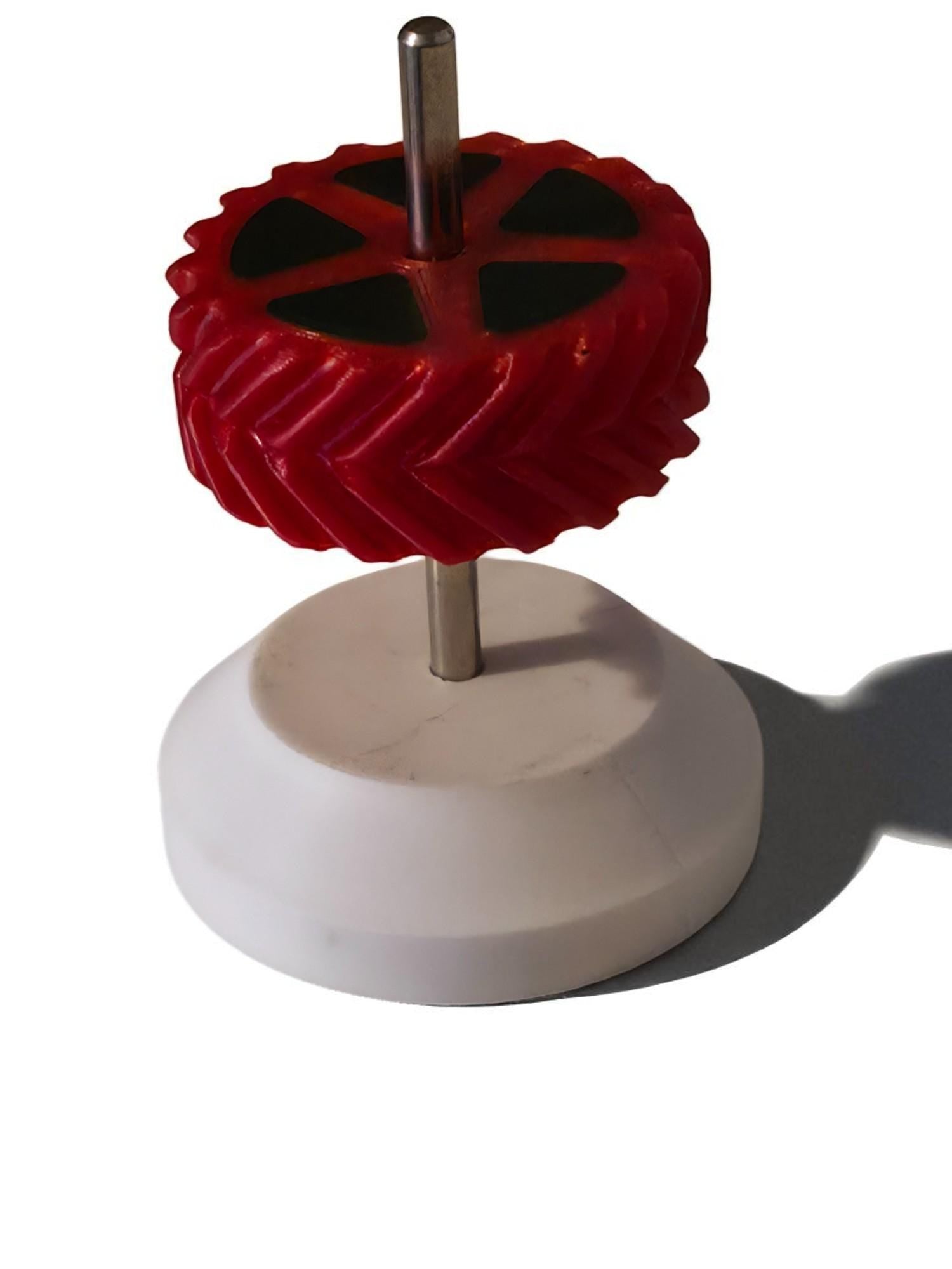 Handmade Magnetic Levitating Revolver design fidget Toy, Spin, Flip Gadget.