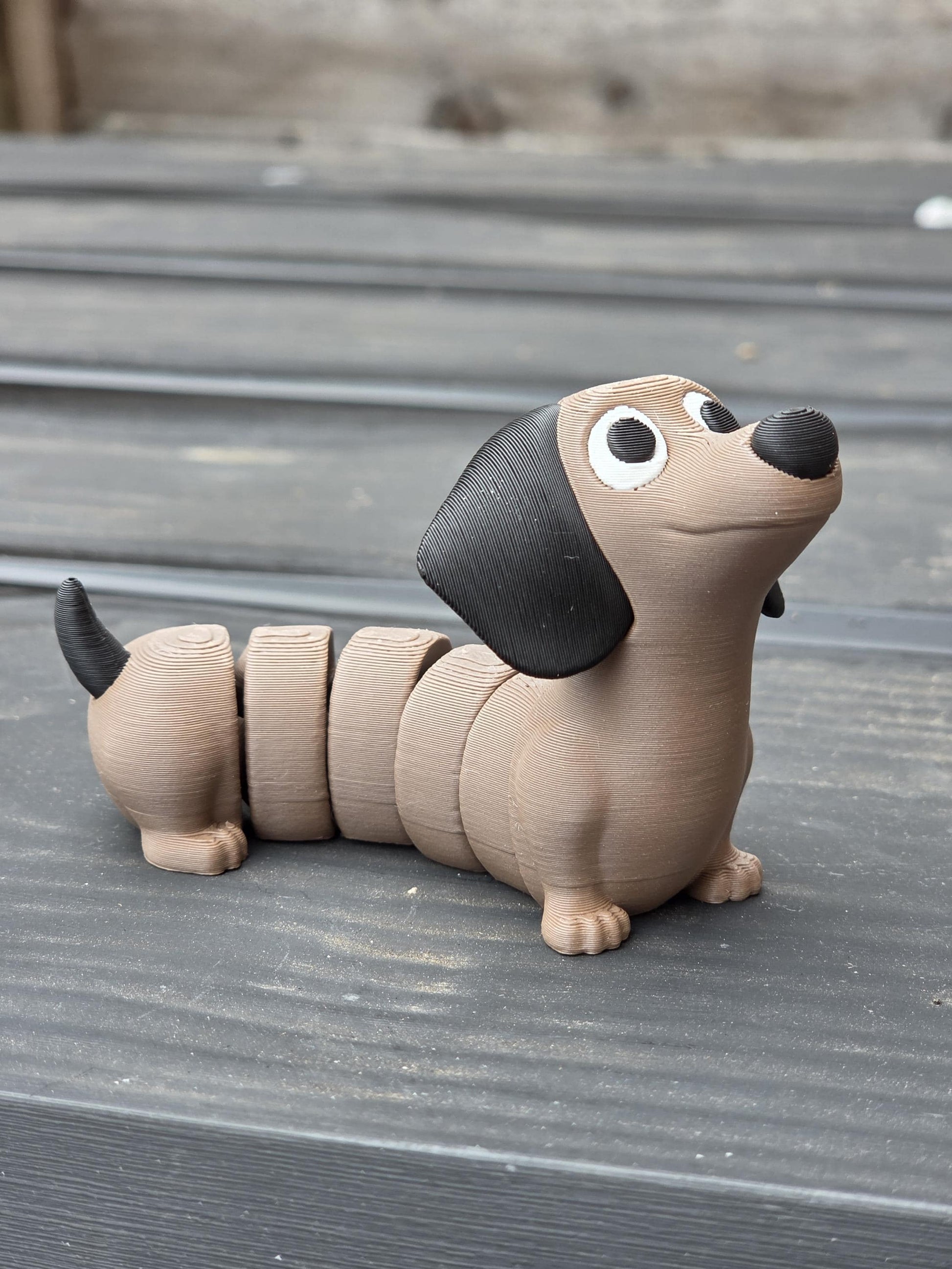 Flexi Dachshund Sausage Dog – 3D Printed Articulated Toy