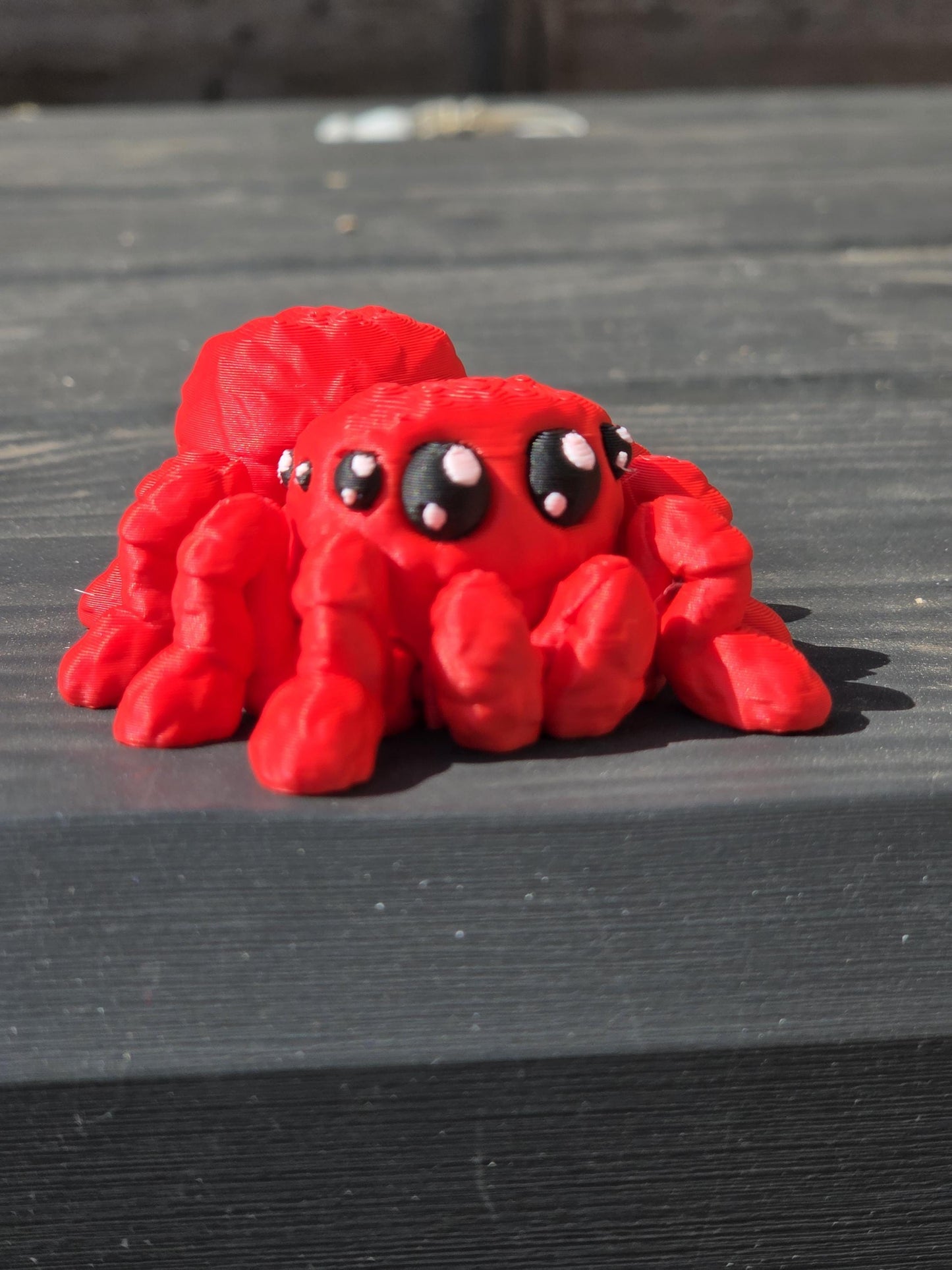 3D Printed Cute Mini Spider – Articulated Flexi Stress Relief, Calming Sensory Creature, Cake Topper – Made in the UK Choose Any 2 Colors