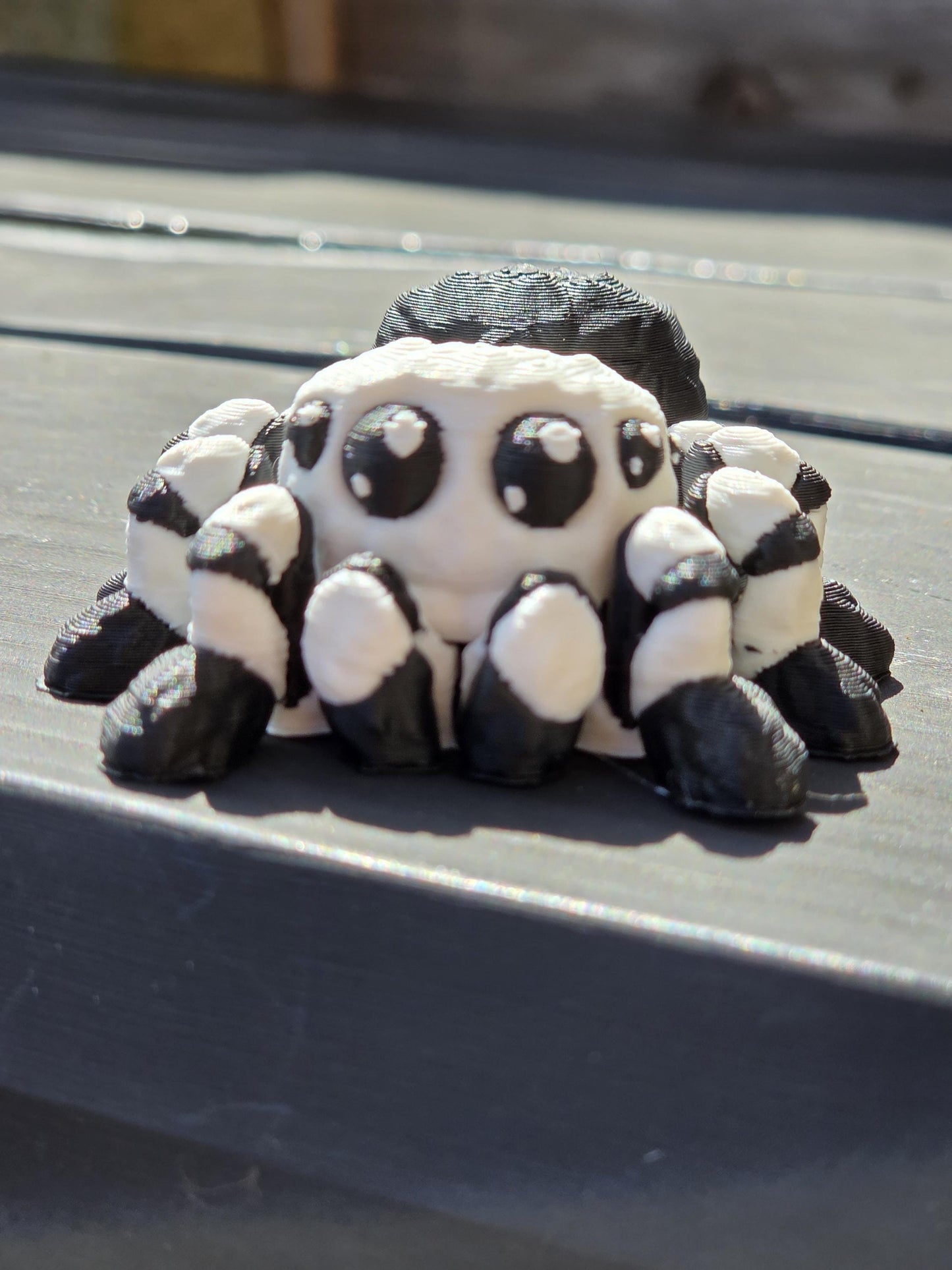 3D Printed Cute Mini Spider – Articulated Flexi Stress Relief, Calming Sensory Creature, Cake Topper – Made in the UK Choose Any 2 Colors