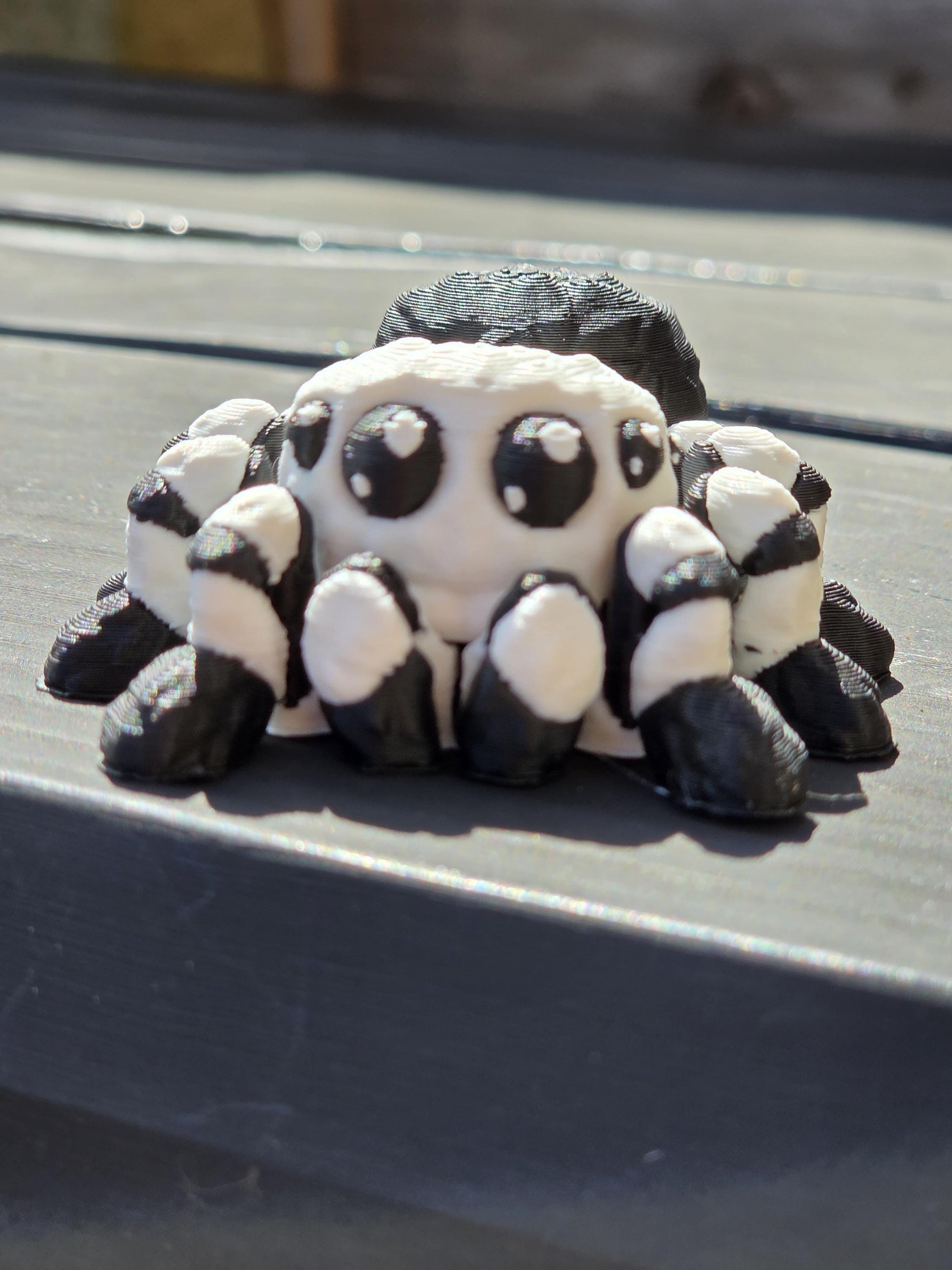 3D Printed Cute Mini Spider – Articulated Flexi Stress Relief, Calming Sensory Creature, Cake Topper – Made in the UK Choose Any 2 Colors