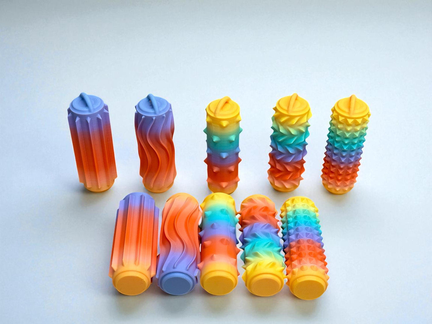 Fidget Roller | Textured Sensory Tool for Deep Pressure | Firm Tactile Stim Toy | Portable Fidget pain sensory Gen 2