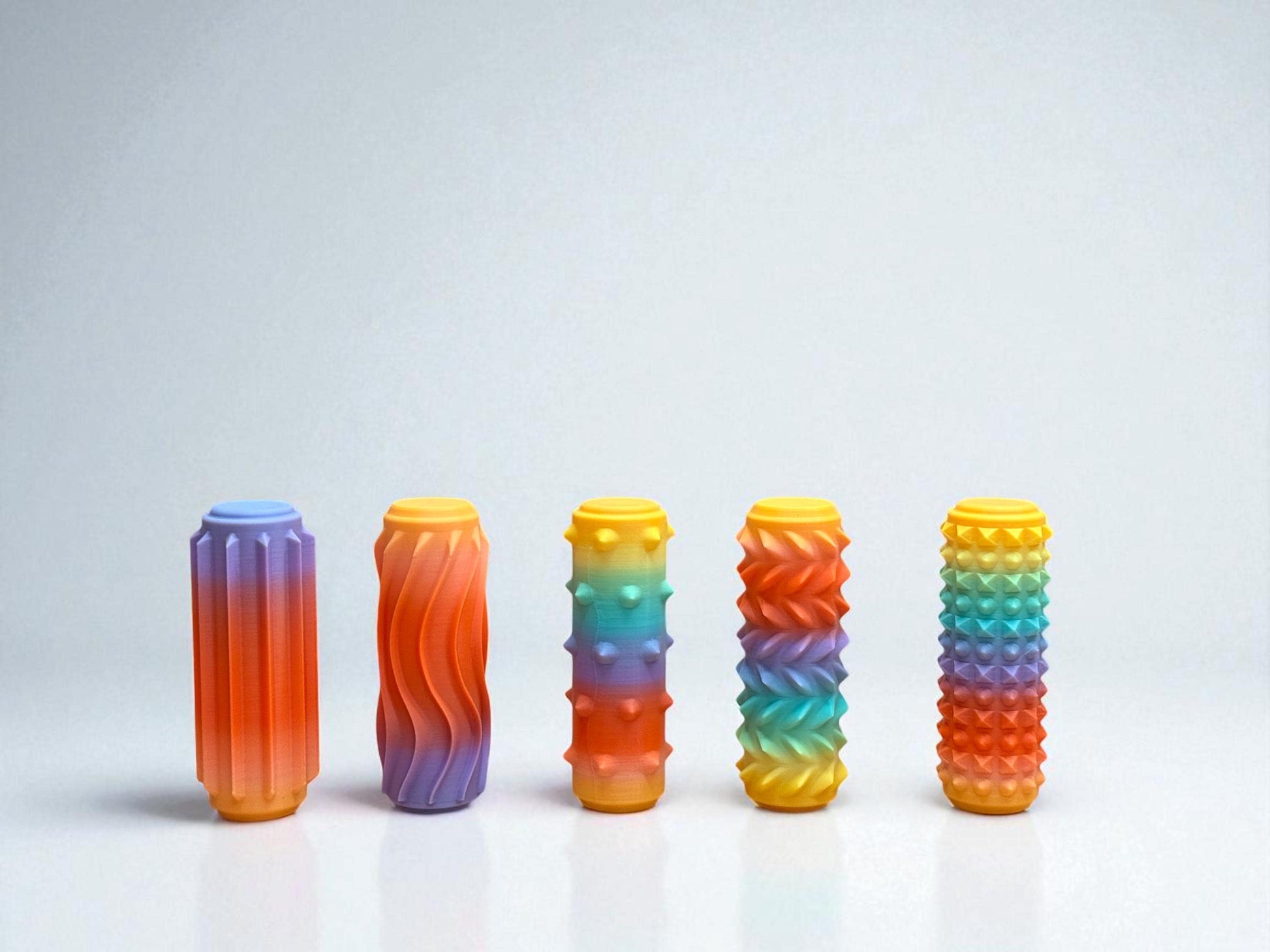 Fidget Roller | Textured Sensory Tool for Deep Pressure | Firm Tactile Stim Toy | Portable Fidget pain sensory Gen 2