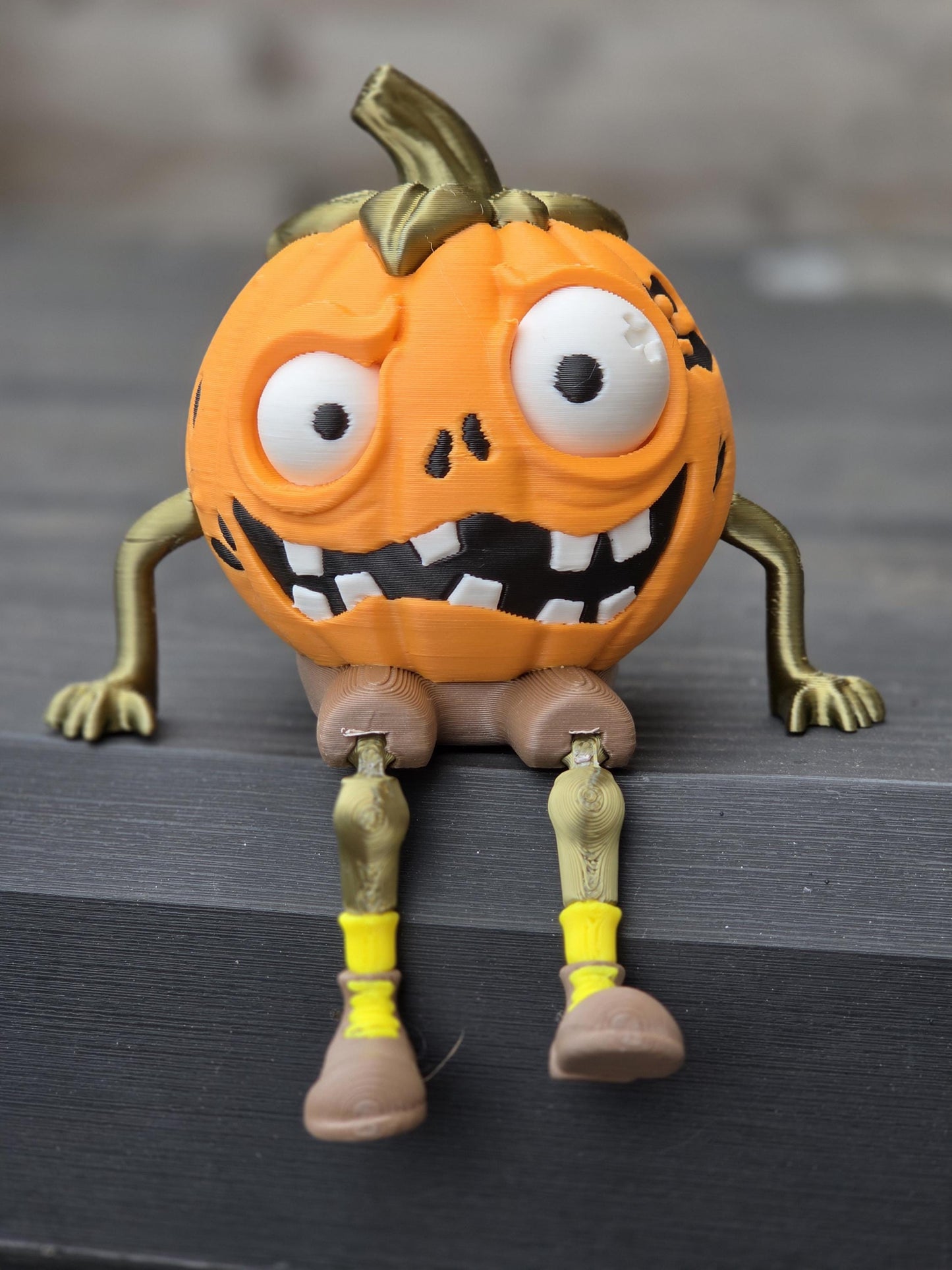 3D Printed Demented Pumpkin – Spooky Halloween Decoration