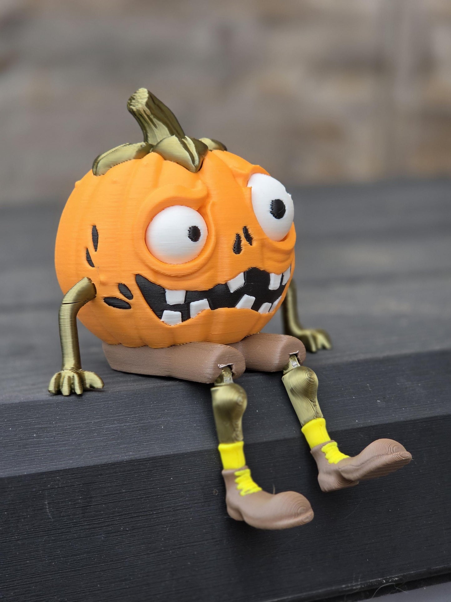 3D Printed Demented Pumpkin – Spooky Halloween Decoration