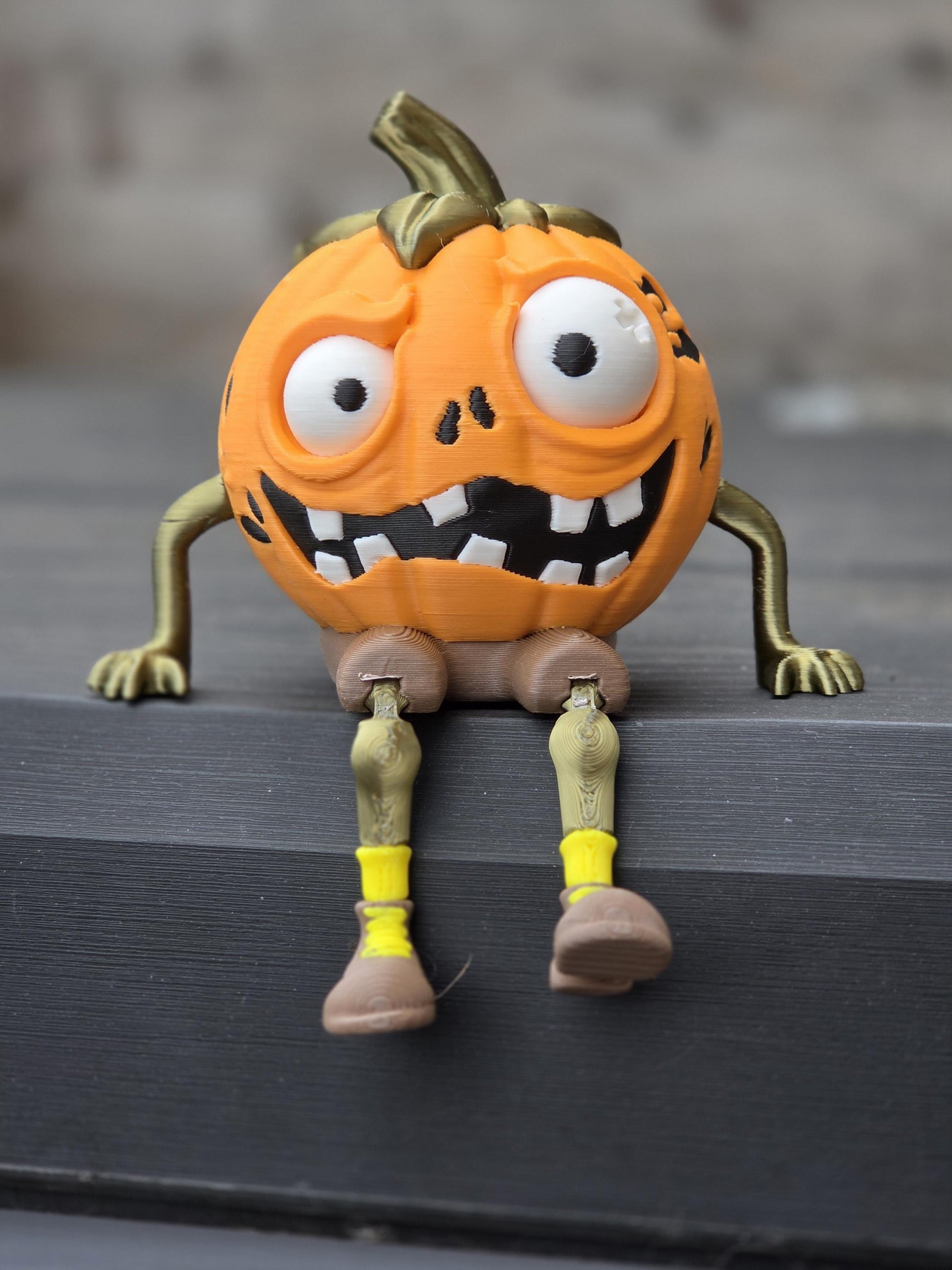 3D Printed Demented Pumpkin – Spooky Halloween Decoration