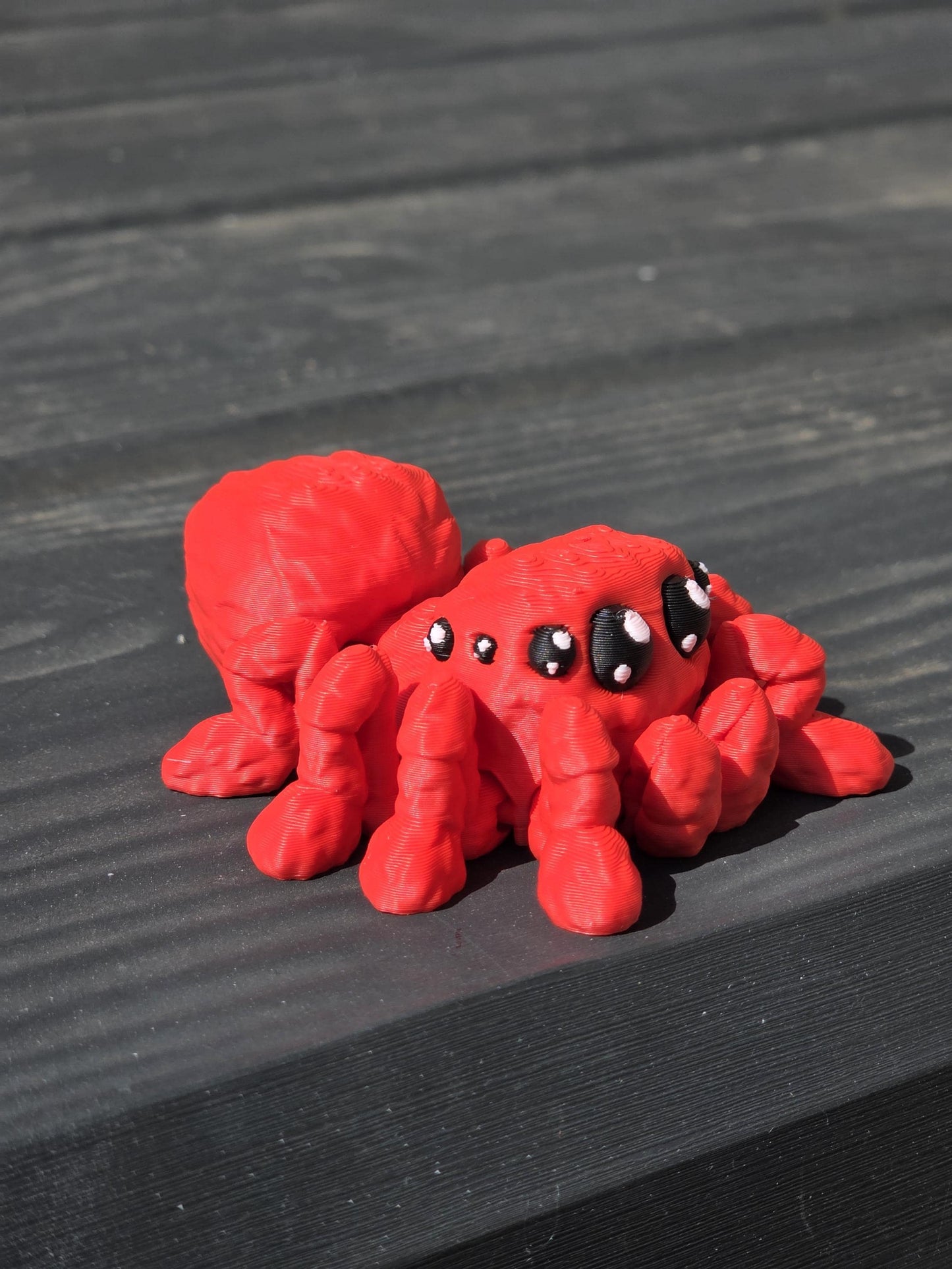 3D Printed Cute Mini Spider – Articulated Flexi Stress Relief, Calming Sensory Creature, Cake Topper – Made in the UK Choose Any 2 Colors
