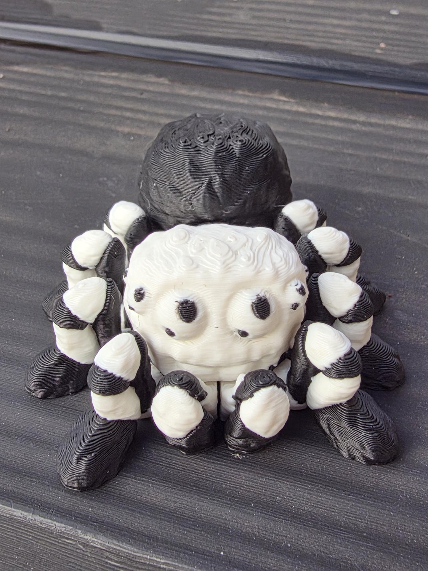 3D Printed Cute Mini Spider – Articulated Flexi Stress Relief, Calming Sensory Creature, Cake Topper – Made in the UK Choose Any 2 Colors