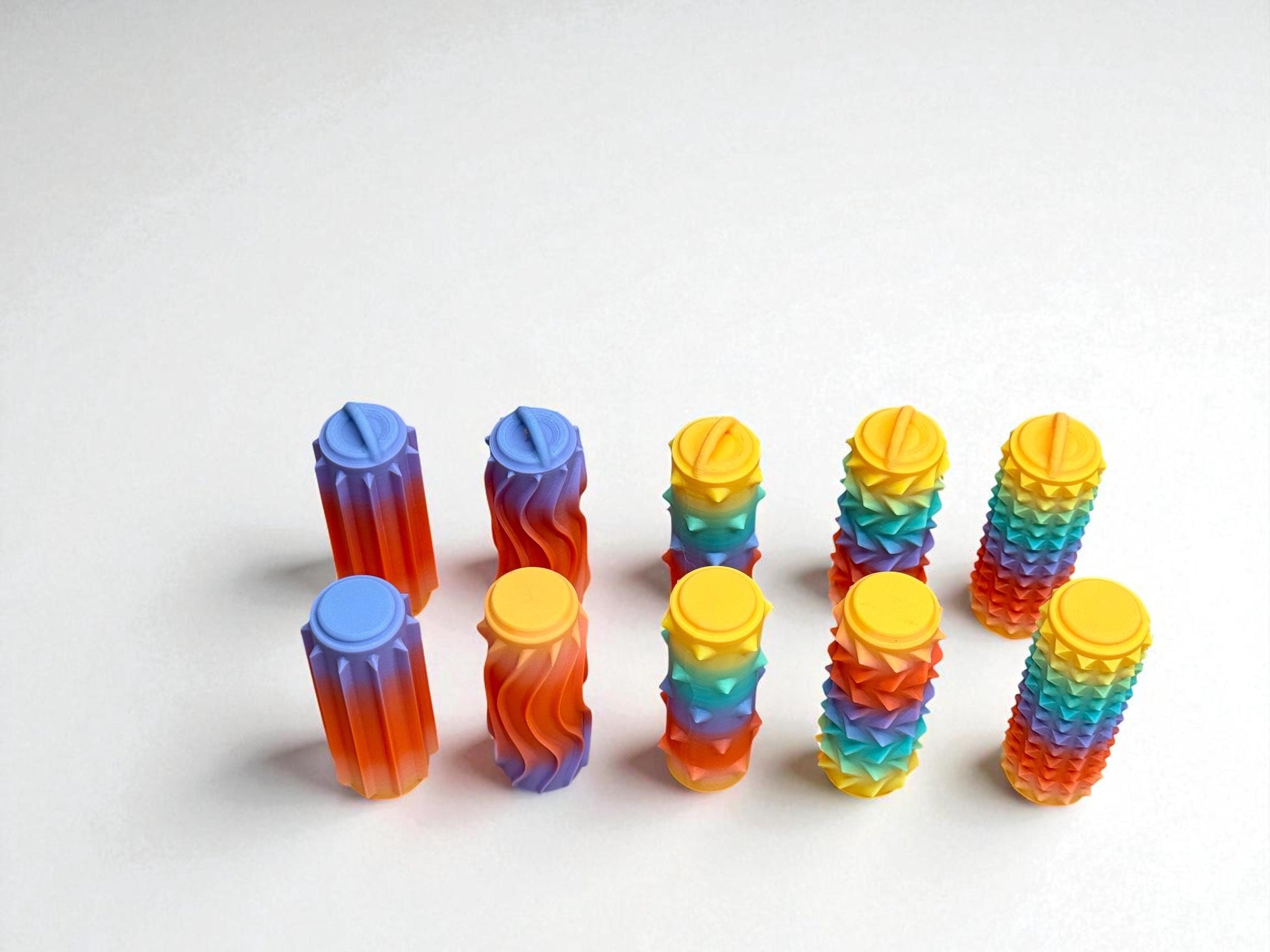 Fidget Roller | Textured Sensory Tool for Deep Pressure | Firm Tactile Stim Toy | Portable Fidget pain sensory Gen 2