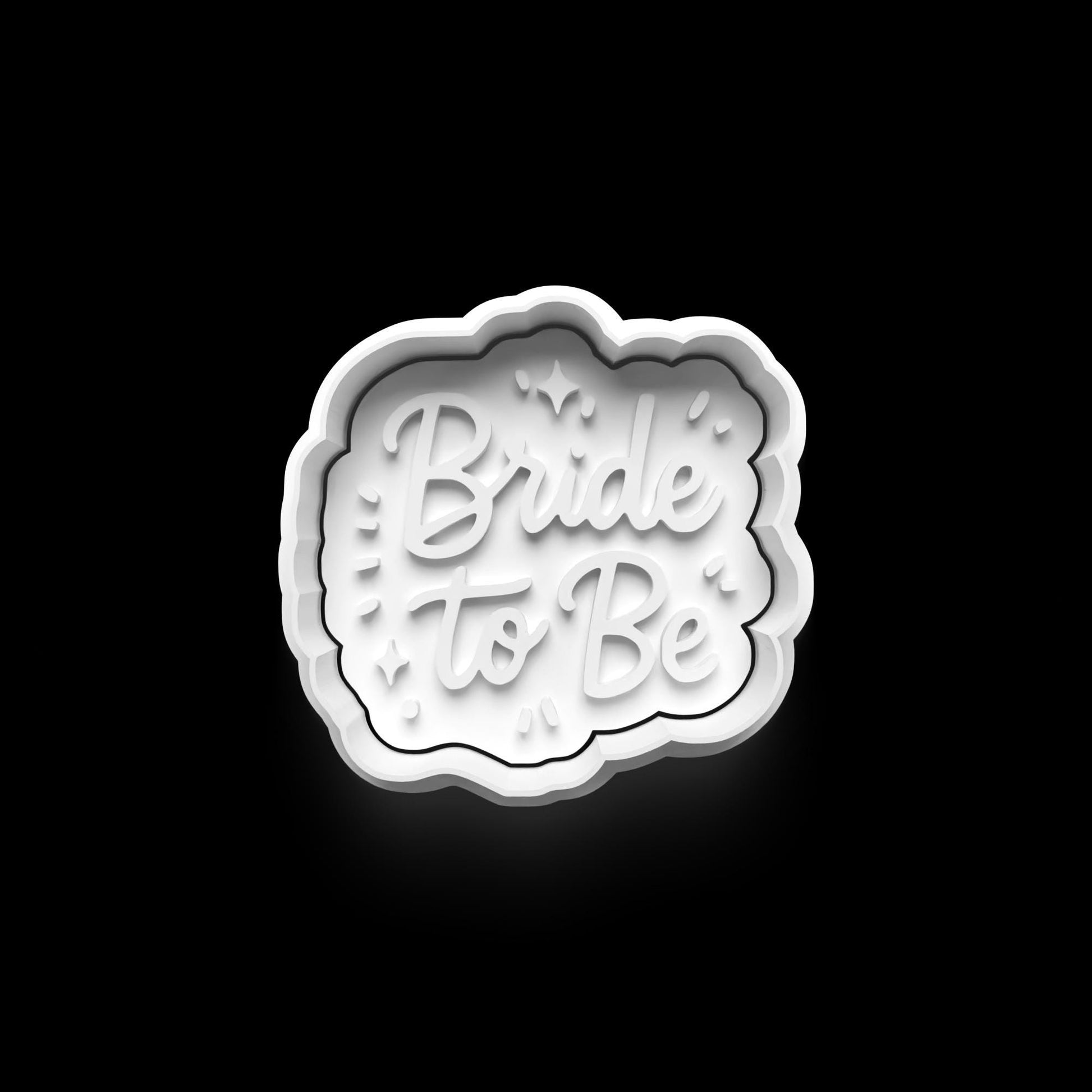 3D Printed Wedding Cookie Cutter Set of 4 – Bridal Shower, Engagement Party, Wedding Favors