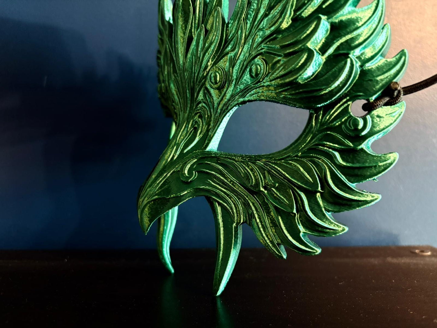 Beautiful Wearable 3D Printed Owl Mask – Custom Colors Available