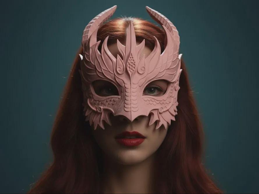 Wearable 3D Printed Dragon Mask – Custom Colors Available