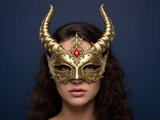 Elegant & Evil 3D Printed Mask – Custom Colors Available