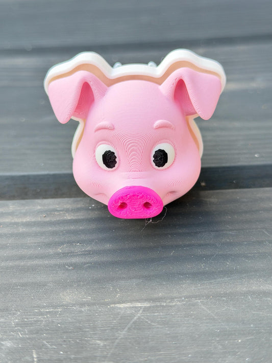 3D Printed Pig Clicker – Cute Fidget Toy for Stress & Focus