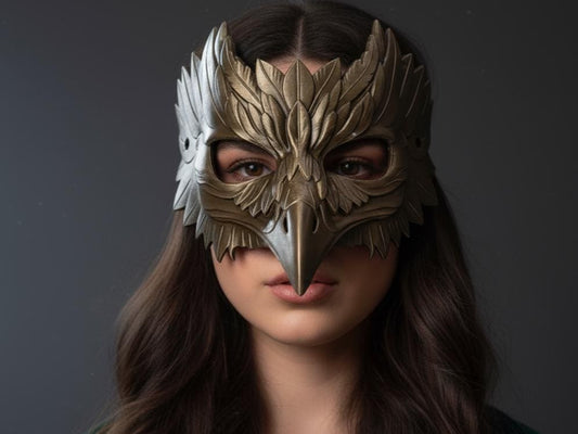 Wearable 3D Printed Crow Mask – Custom Colors Available
