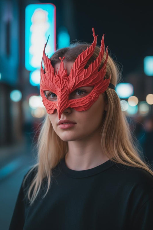 Elegant Wearable 3D Printed Dragon Mask – Custom Colors Available
