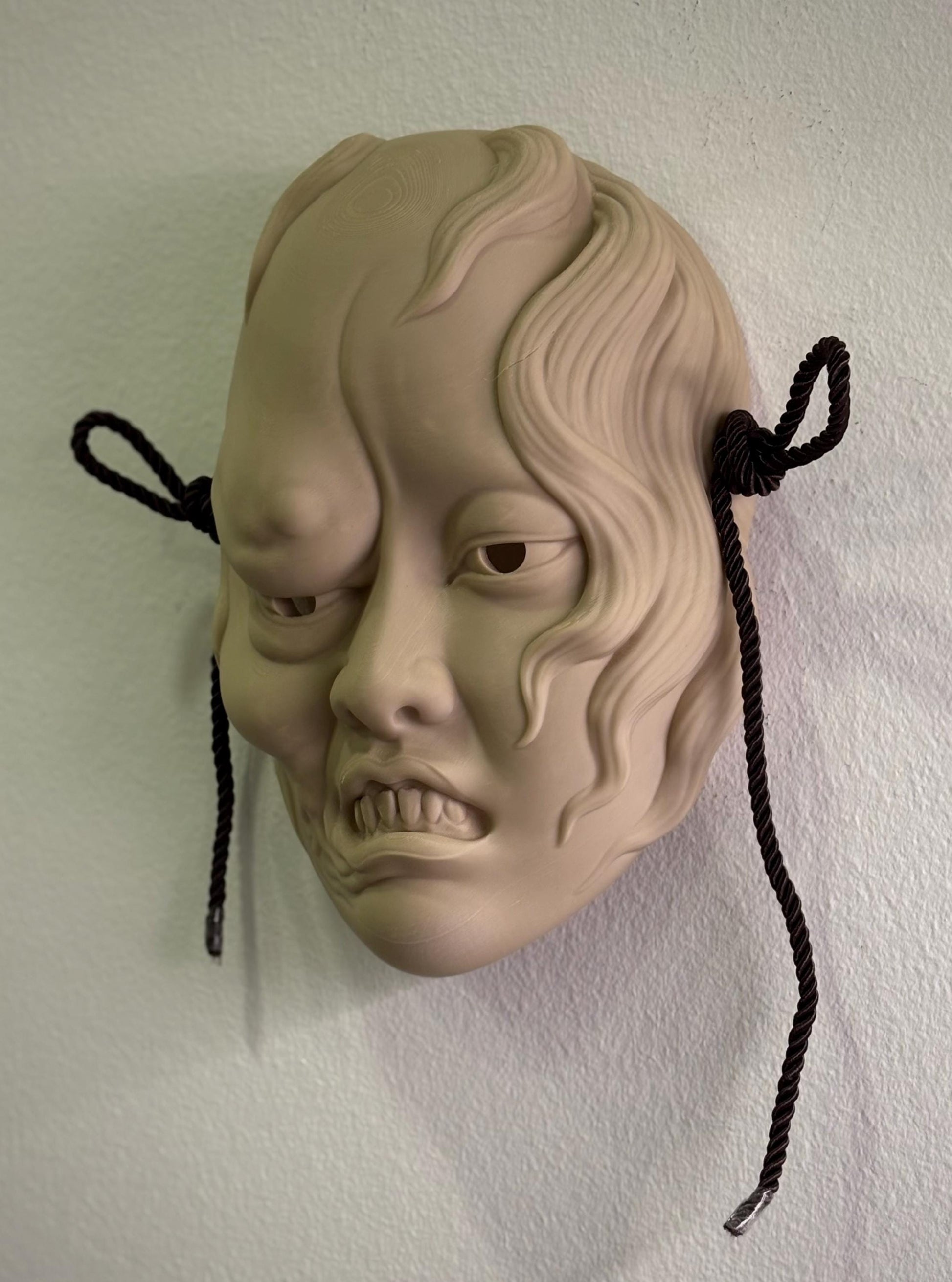 Oiwa Mask – 3D Printed Japanese Ghost Mask (Vengeful Spirit of Oiwa)
