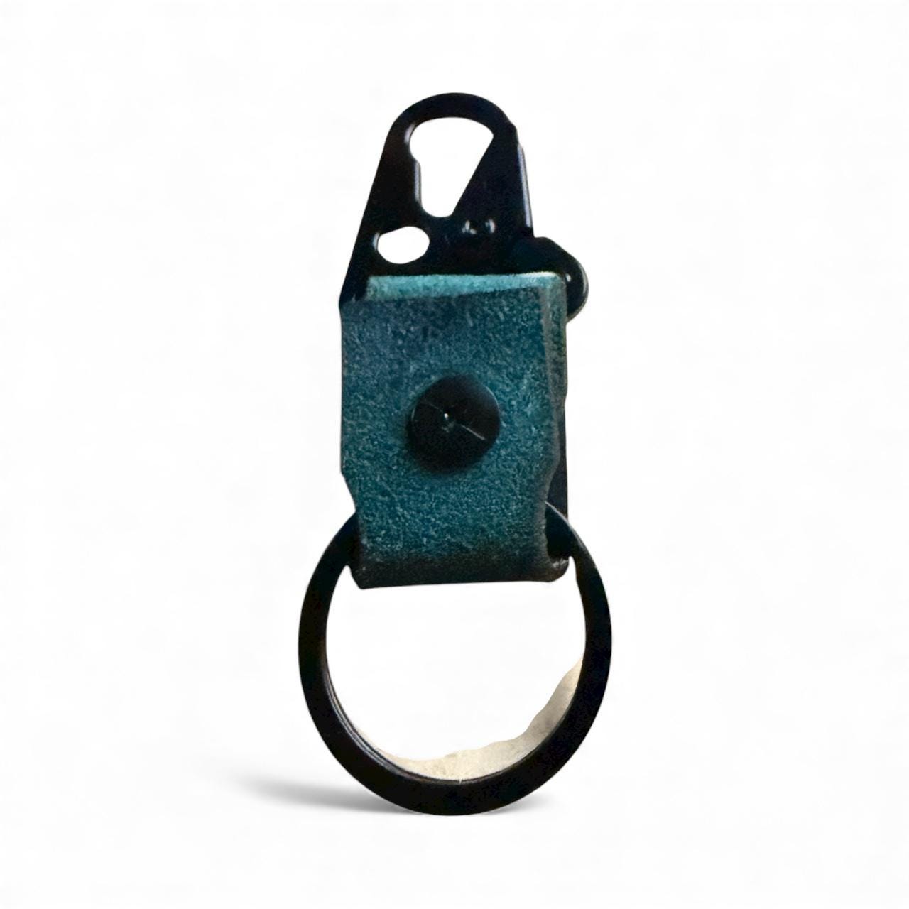 Leather Key Fob with Military Spring Hook – Perfect Gift for Christmas, Anniversary, or Birthday