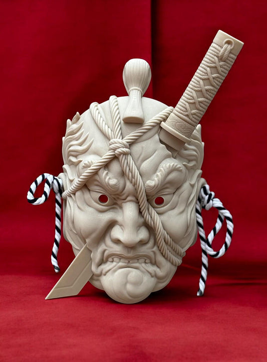 Namakubi Mask – 3D Printed Japanese Tattoo-Inspired Decor