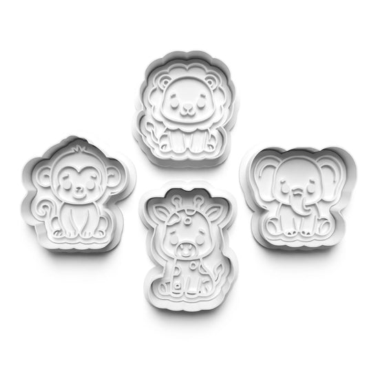 Purr-fect Your Baking with Our Adorable cute safari animals Cookie Cutter Set! 1033