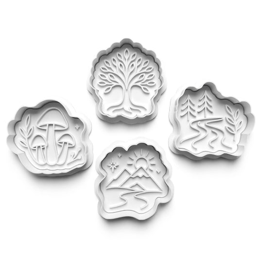 Purr-fect Your Baking with Our Adorable forest nature Cookie Cutter Set! 1036