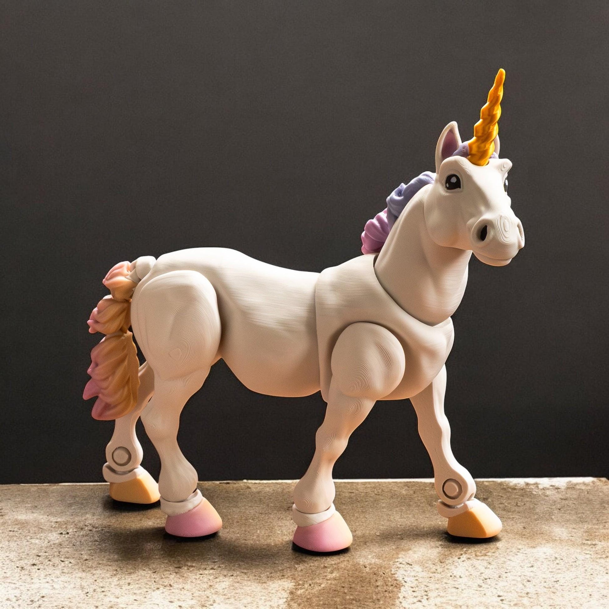 3D Printed Unicorn Figurine – 15 cm – Fantasy Home Décor