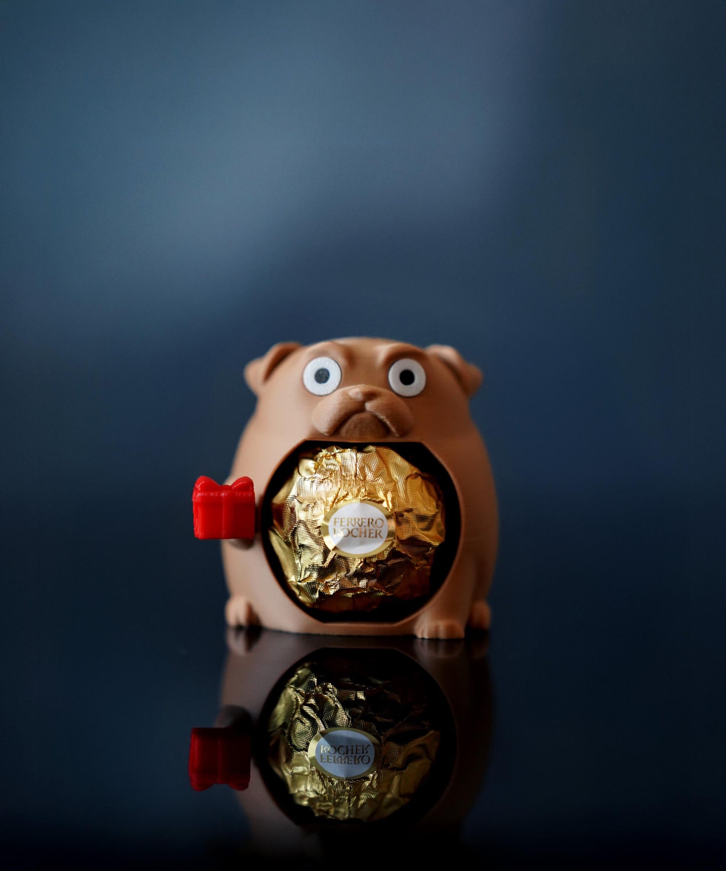 Chonkers Dog Chocolate Holder – Grumpy Round 3D Printed Cat Decor