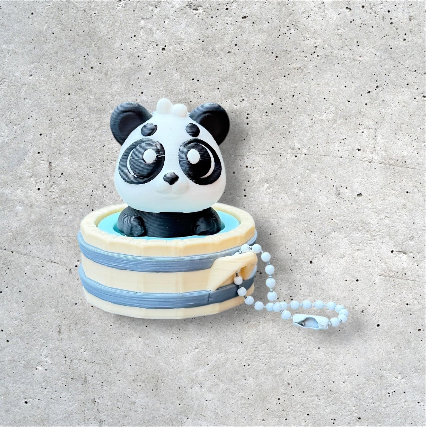 3D Printed Hot spring Panda Clicker Fidget | ADHD Sensory Toy | Quiet Stress Relief Button | Focus & Anxiety Aid | Desk Fidget