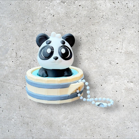 3D Printed Hot spring Panda Clicker Fidget | ADHD Sensory Toy | Quiet Stress Relief Button | Focus & Anxiety Aid | Desk Fidget
