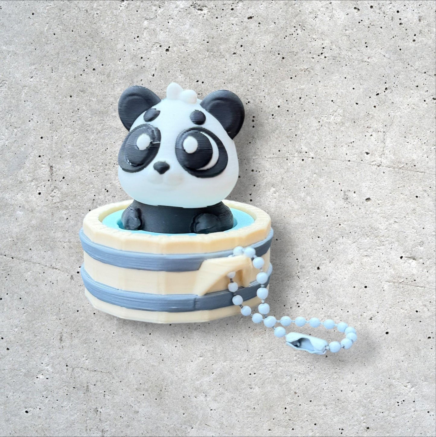 3D Printed Hot spring Panda Clicker Fidget | ADHD Sensory Toy | Quiet Stress Relief Button | Focus & Anxiety Aid | Desk Fidget