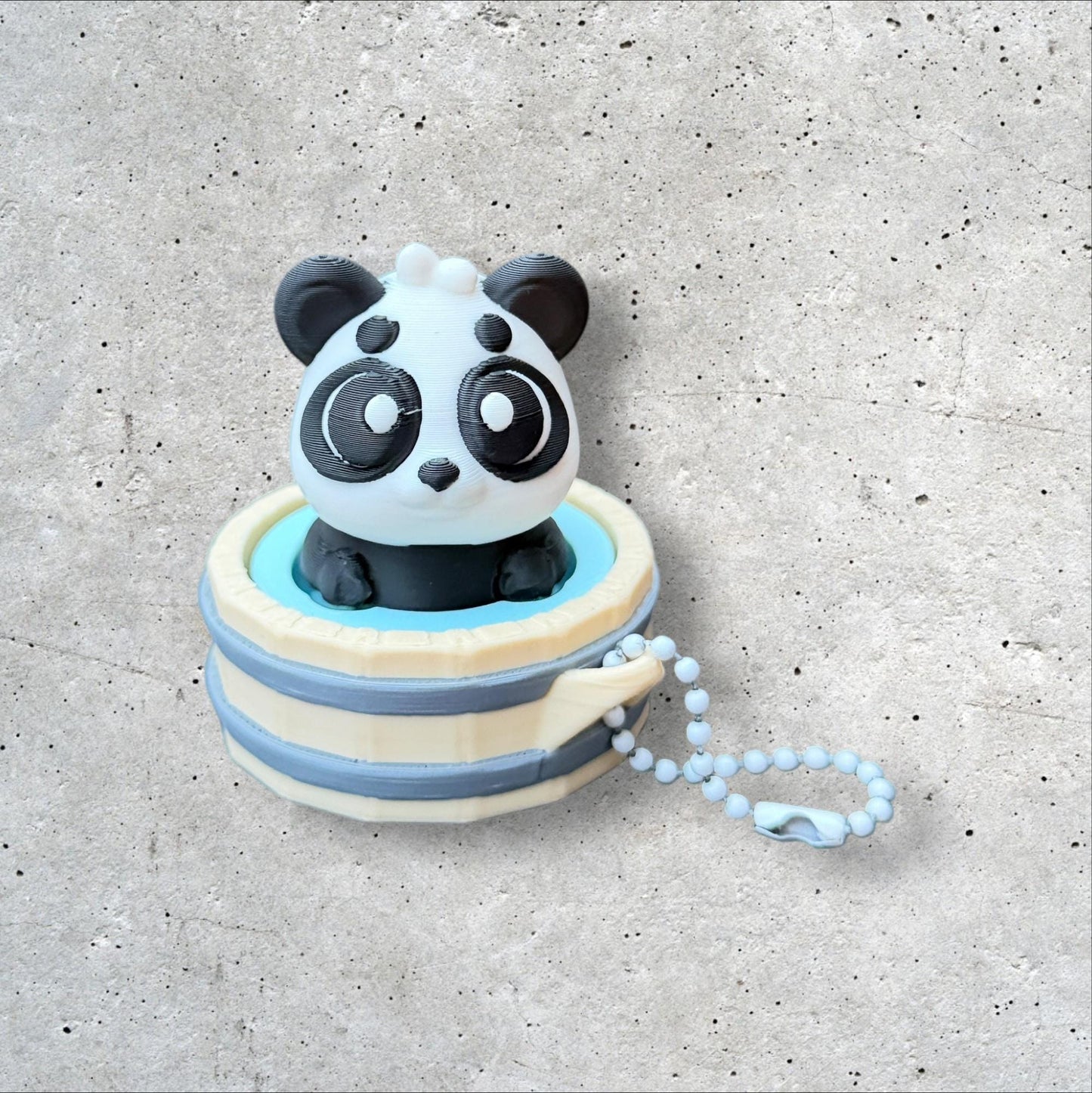 3D Printed Hot spring Panda Clicker Fidget | ADHD Sensory Toy | Quiet Stress Relief Button | Focus & Anxiety Aid | Desk Fidget