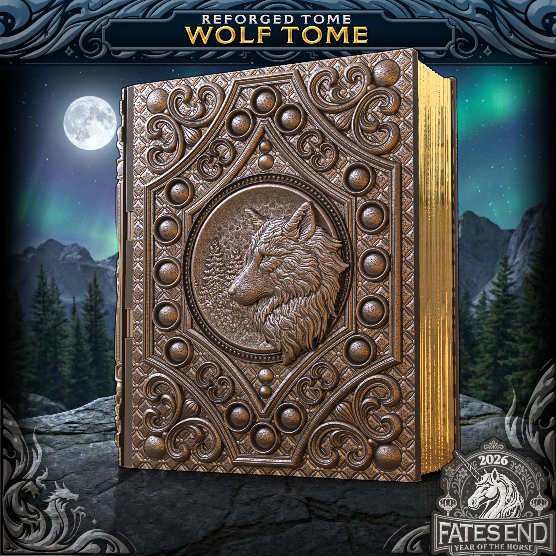 Rogue Tome Tome Book Dice Vault and Rolling Tray | Magnetic Case | Dungeons and Dragons | DnD | D&D RPG Game | Dice Container