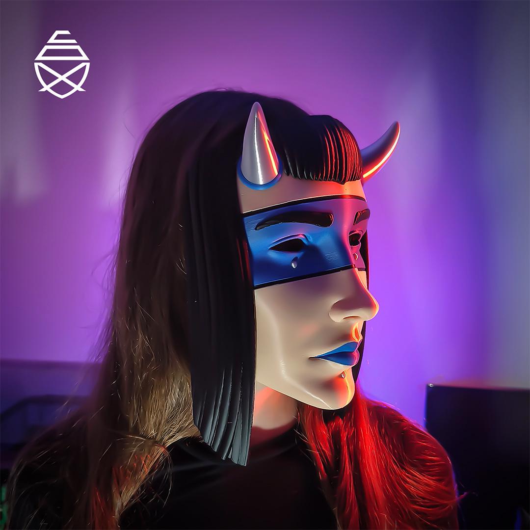 3D Printed Veil Mask – Japanese Mythology