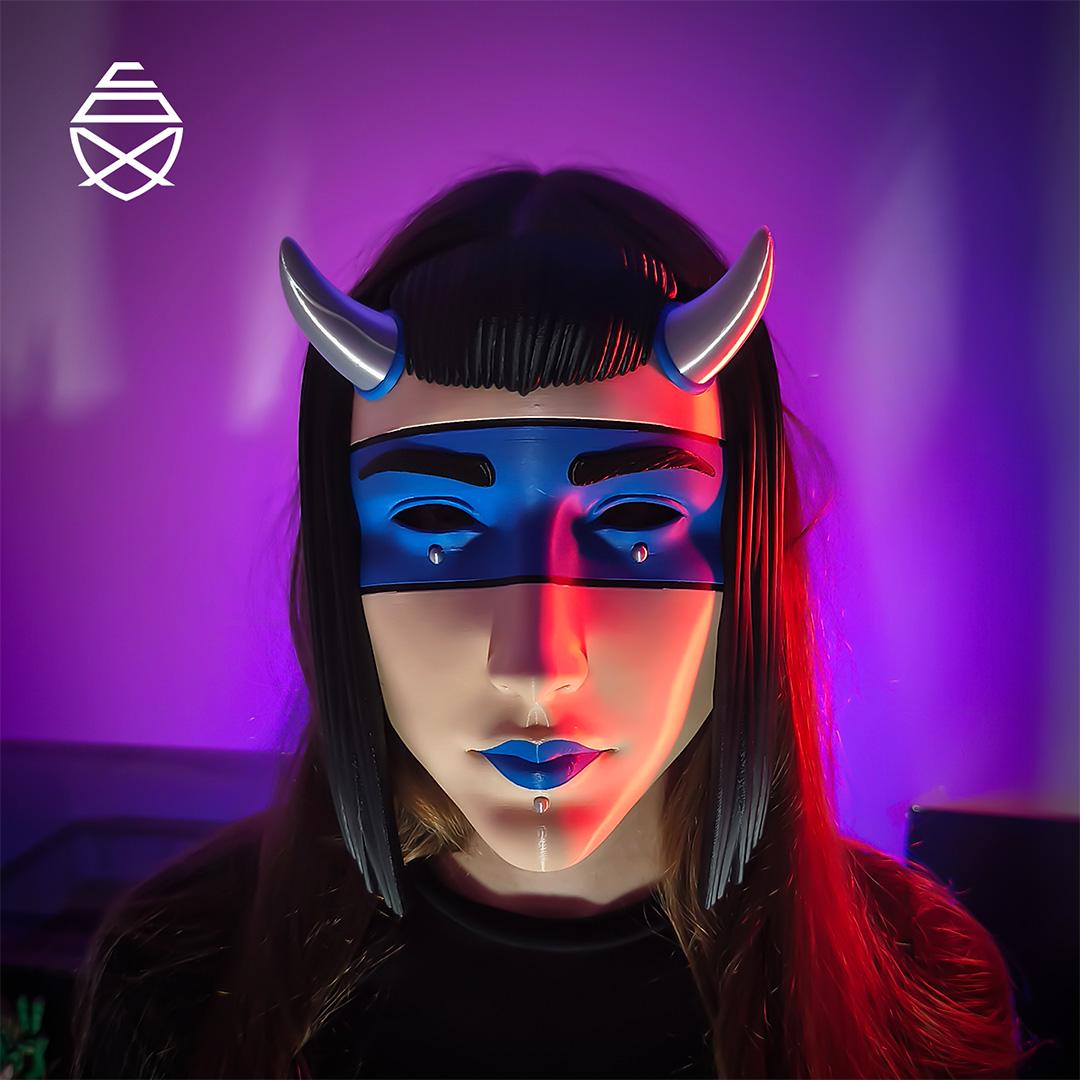 3D Printed Veil Mask – Japanese Mythology